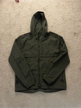 Men's Olive Green Hooded Jacket